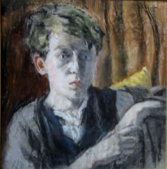 Léon Gard par lui-même à 14 ans (pastel, 44 X 43 cm, collect.T.G.)