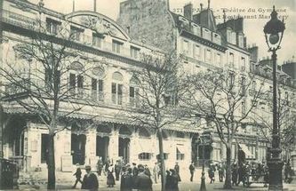 Le théâtre du Gymnase vers 1900